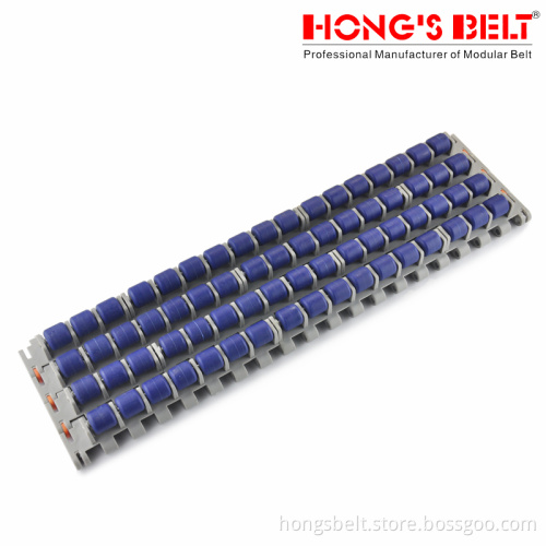Modular Plastic Roller Top Conveyor Belt